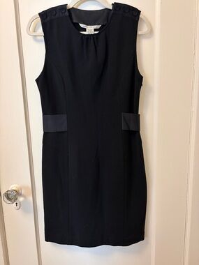 DVF Black little black dress